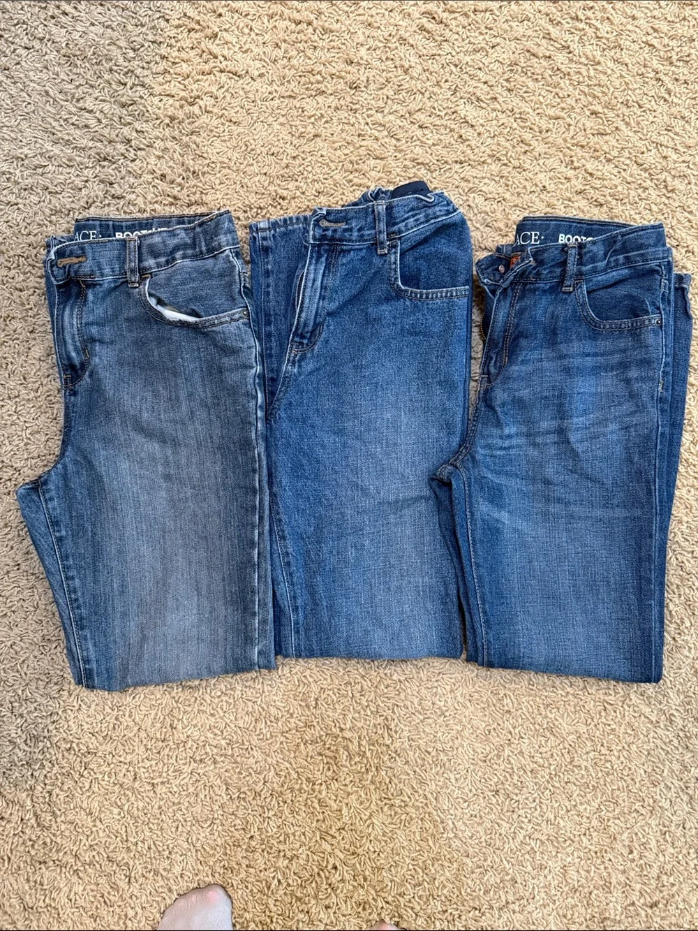 The Children's Place Boys Blue Denim Jeans Trio